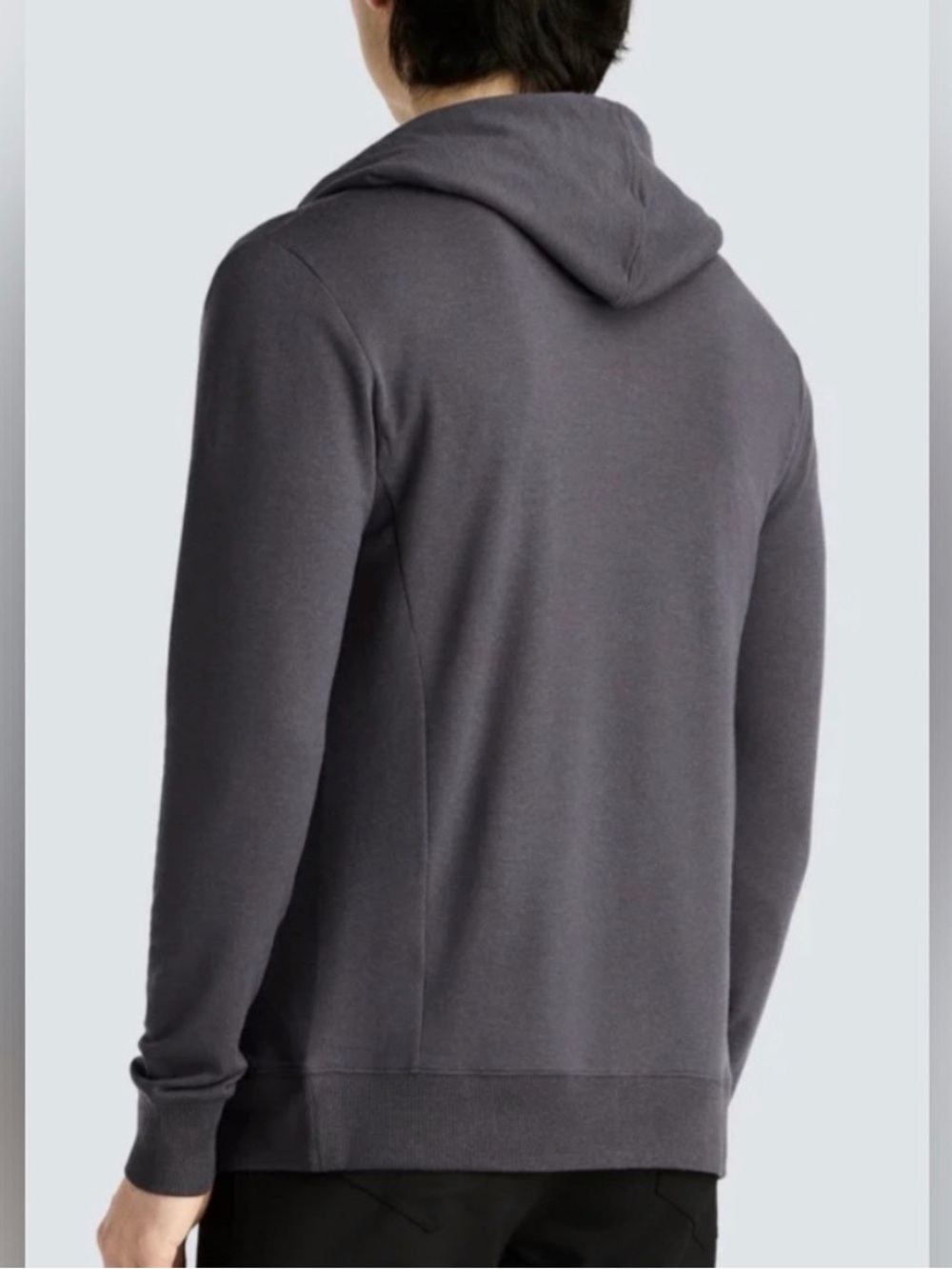 Unbound-Merino Wool-Compact Travel Hoodie In Charcoal-Outdoors-Hiking-S
